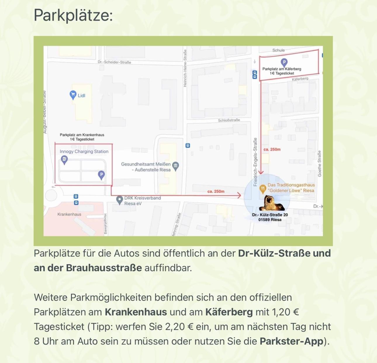 Traditionsgasthaus Goldener Loewe Riesa Restaurant & Pension Eksteriør billede